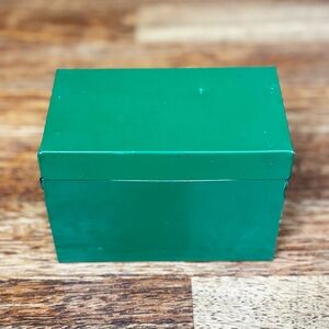 Vintage - 1940s - Chein & Co. USA - Green Metal Storage Box